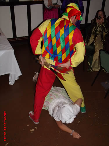 Libby relaxed at the thought of the next juggling trick